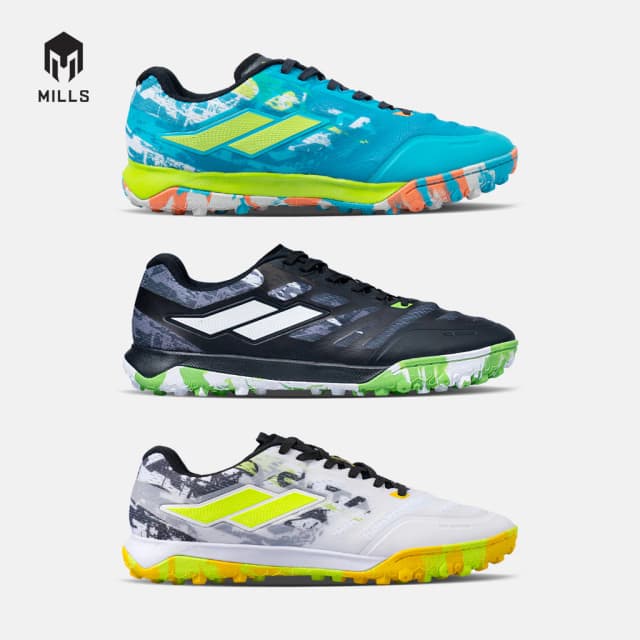 MILLS SEPATU MINI SOCCER VOLTASALA ALVEZ TF BLACK/WHITE/GREEN 9005608 dengan harg...
