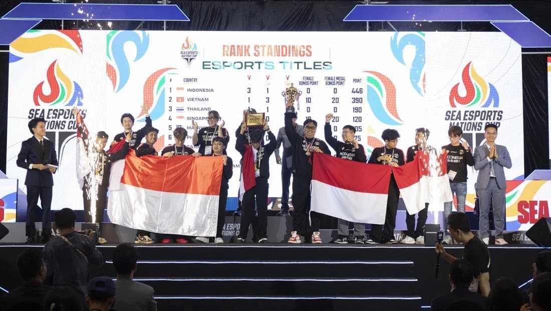 Pecah Rekor! Indonesia Taklukkan Asia Tenggara, Juara Umum SEA Esports Nations Cup 2026 dengan 5 Medali Gemilang!